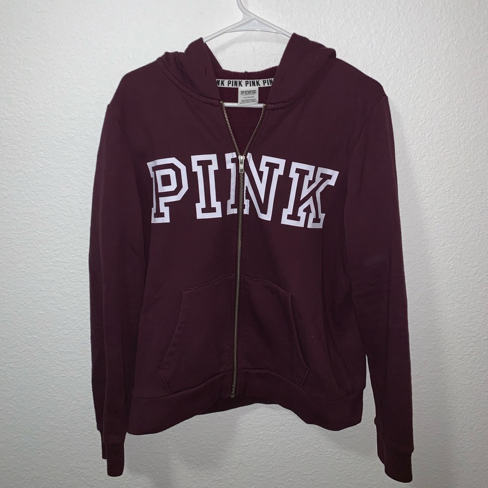 VS Pink Maroon Hoodie